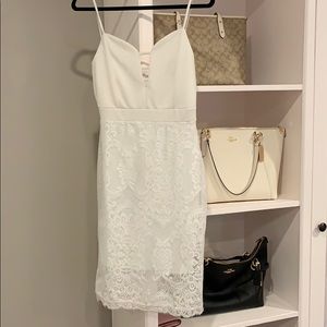 White lace dress